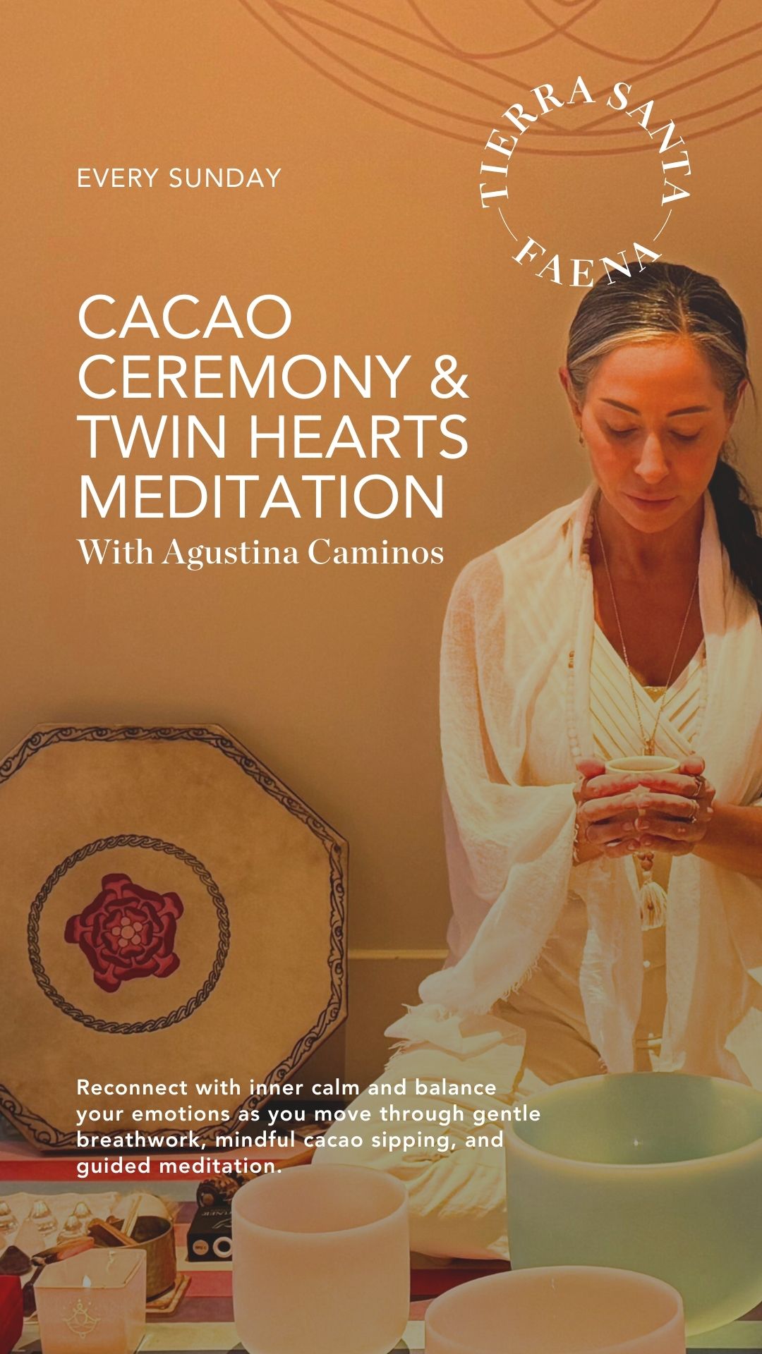 Twin Hearts meditation and cacao ceremony in Miami Beach