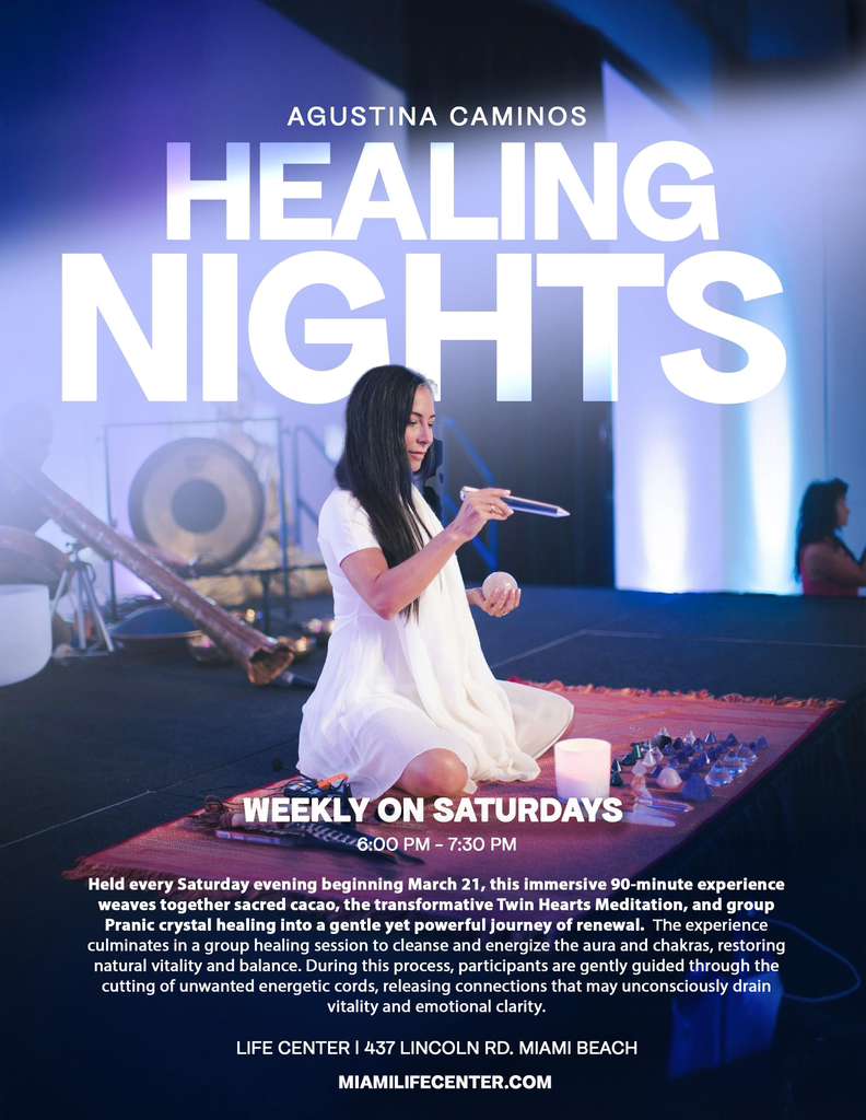Agustina Caminos Healing Nights Miami wellness event